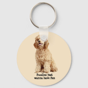 Poodle Keychain Nyckelring