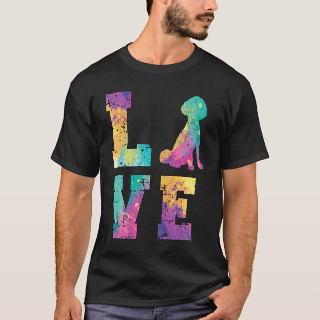 Poodle Love T Shirt (Framsida)