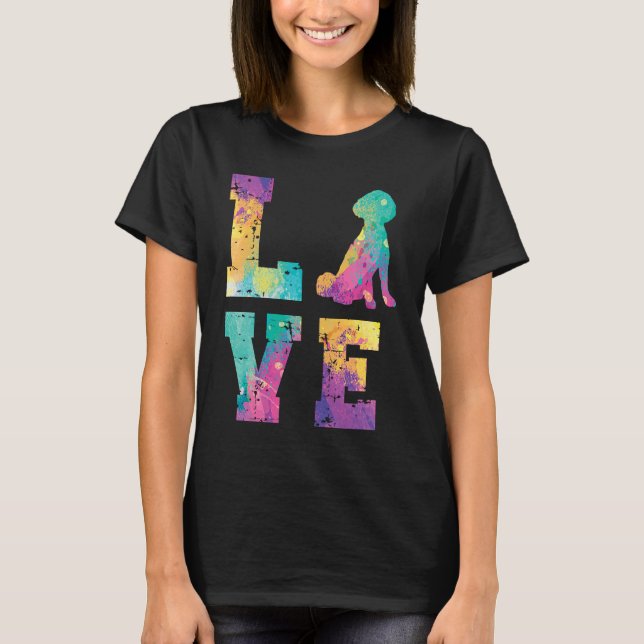 Poodle Love T Shirt (Framsida)