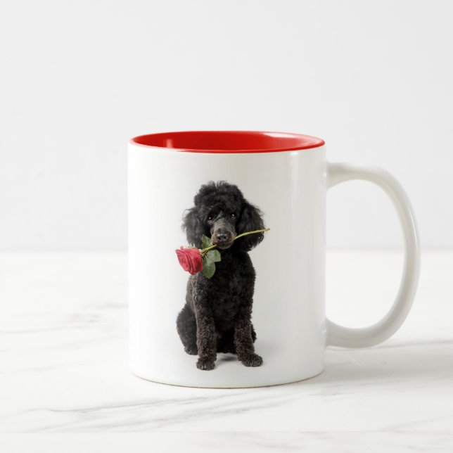 Poodle Love Två-Tonad Mugg (Höger)