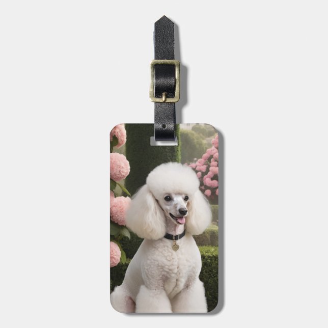 Poodle Luggage Tag Bagagebricka (Vertikal Framsida)