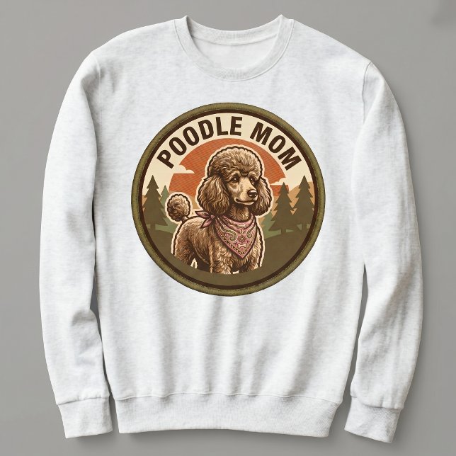 Poodle Mamma Crewneck Doodle Hundmamma Present Til T Shirt (Skapare uppladdad)