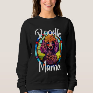 Poodle Mamma Hund Mamma Valp Färgglada Husdjur Päl T Shirt