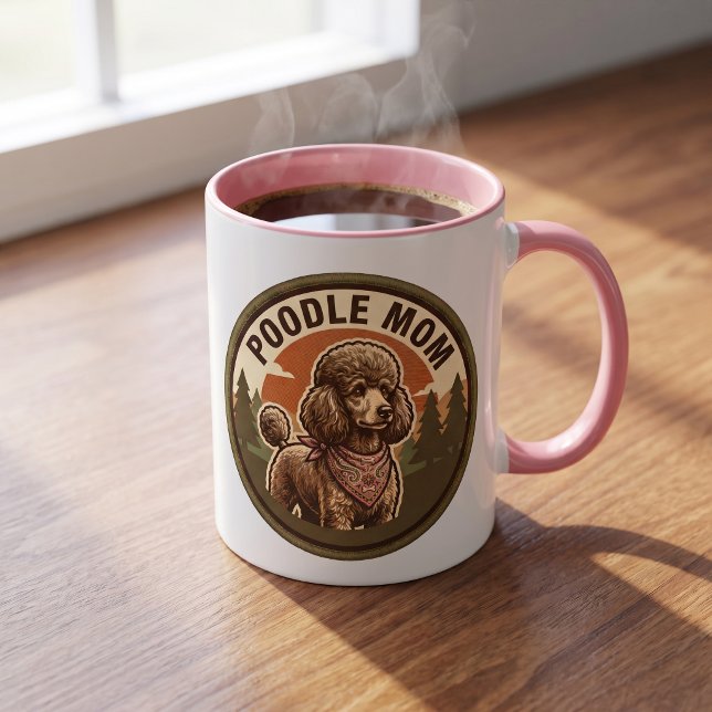 Poodle Mamma Kaffemug | Doodle Hundmamma Present Mugg (Skapare uppladdad)