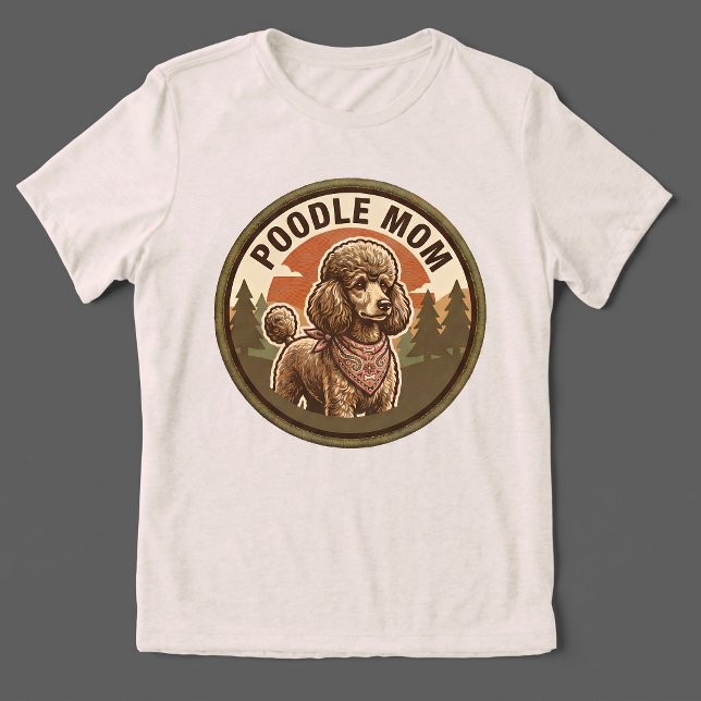 Poodle Mamma Tri-blend T-shirt | Doodle Hund Mamma (Skapare uppladdad)