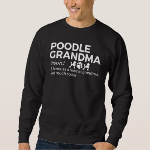 Poodle Mormor Definition Lång Ärmad Tröja