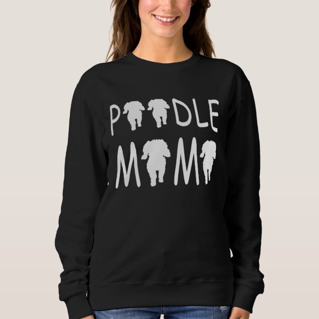 Poodle Mum  Cute T Shirt (Framsida)