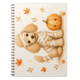Poodle Mummy Halloween Anteckningsbok