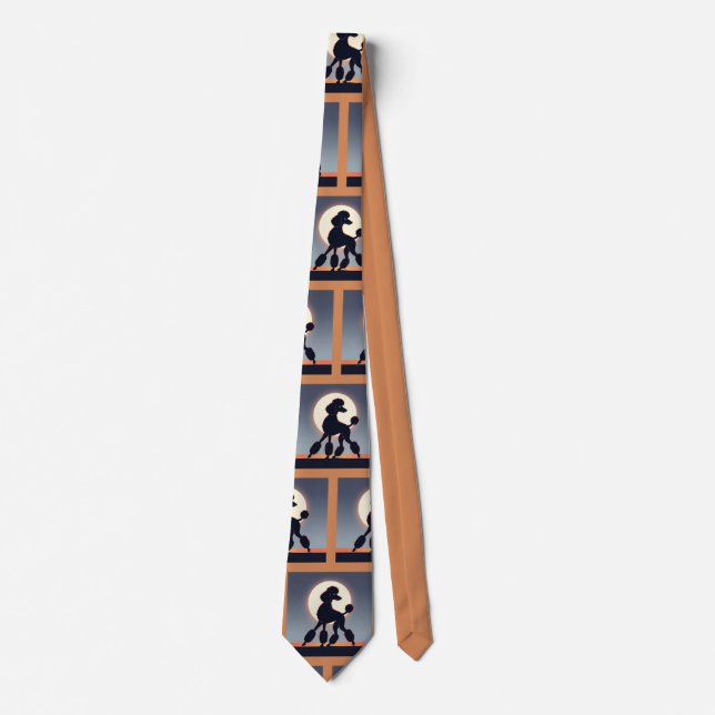 Poodle Necktie Slips (Framsida)