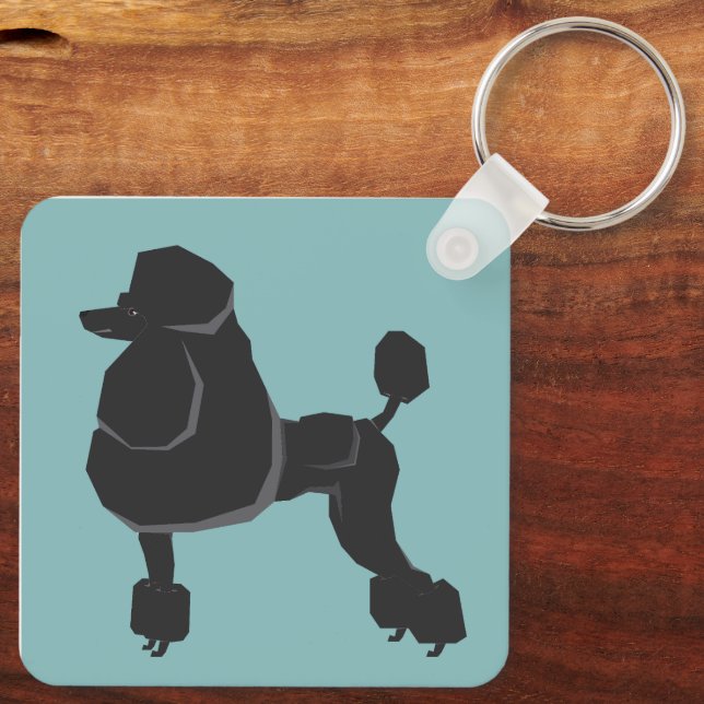 Poodle Nyckelring (Baksida)