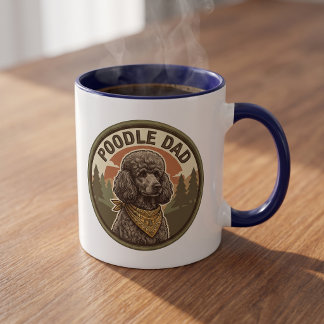 Poodle Pappa Kaffemugge | Doodle Hundpappa Present Mugg