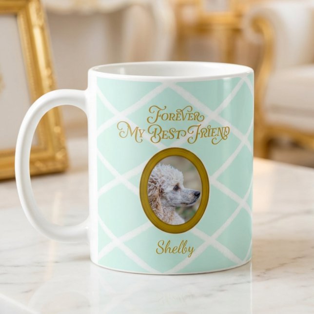 Poodle Photo Coffee Mug – Forever My Best Friend Kaffemugg (Skapare uppladdad)