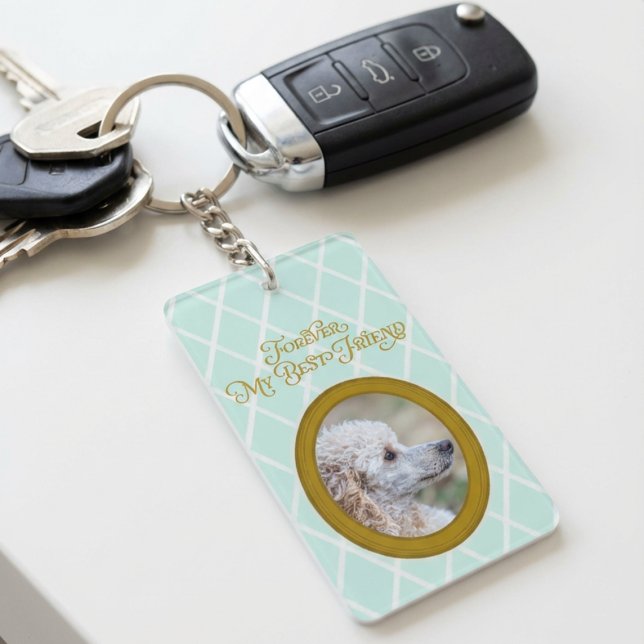 Poodle Photo Keychain – Forever My Best Friend (Skapare uppladdad)