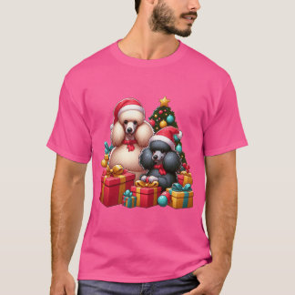 Poodle Present Pals Festive Hattar och presentgalo T Shirt