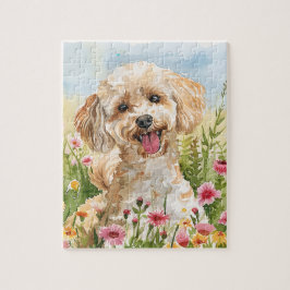 Poodle Puzzle – Watercolor Dog Fun Pussel