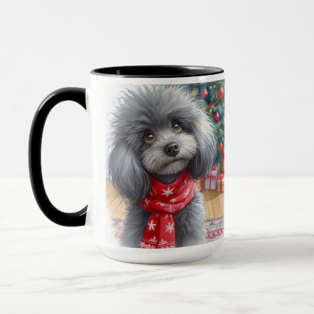  Poodle Santa I Can Explain Christmas Coffee Mug  Mugg (Vänster)