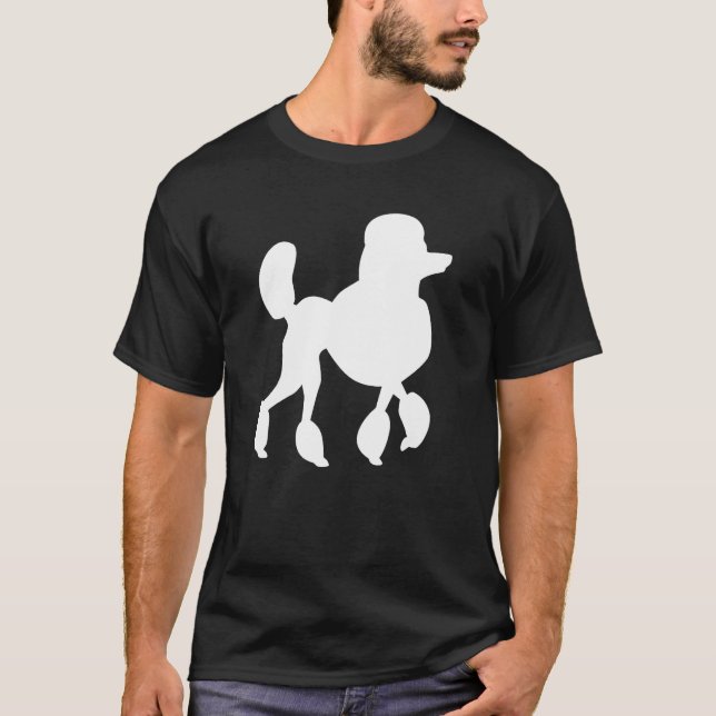Poodle Sock Hop Girl Standard Poodle Pet Poodle T Shirt (Framsida)