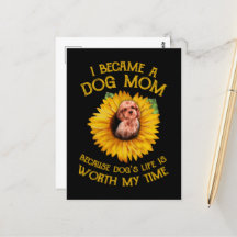 Poodle Sunflower Because Dog's Life Worth My Time
