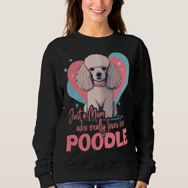 Poodledog with heartdecoration  Poodlemom  2 T Shirt (Framsida)