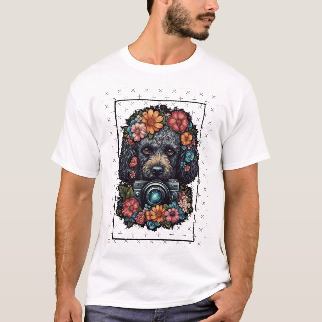 Poodlens Perspektiv Chiffon Topp T Shirt (Framsida)