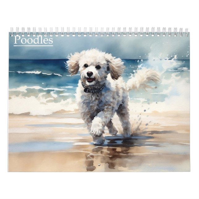 Poodles kalender, vilket år som helst kalender (Omslag)