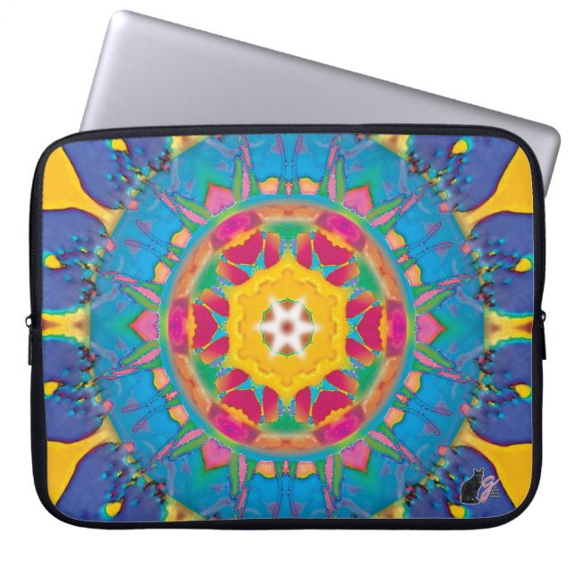 Poof Boll Kaleidoscope Laptop sleeve (Framsidan)
