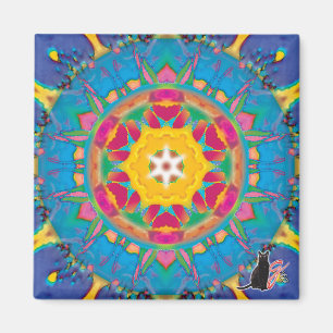 Poof Boll Kaleidoscope Magnet