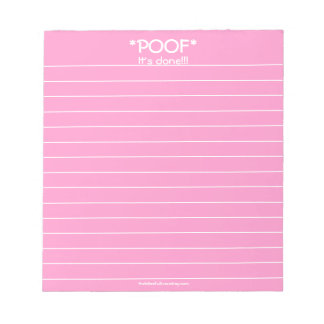 *POOF* Det är klart!!! Anteckningsblock