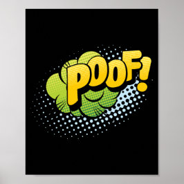 Poof! Magic Pop Art Tecknad Explosion Poster