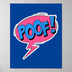 Poof! Tecknad för filmkonst - sprängning Poster