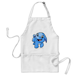 Poogle blått förkläde