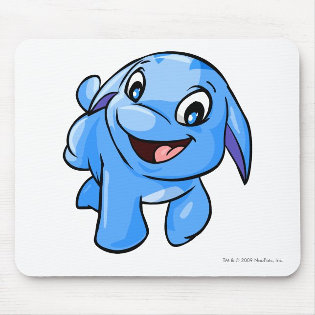 Poogle blått musmatta (Framsidan)