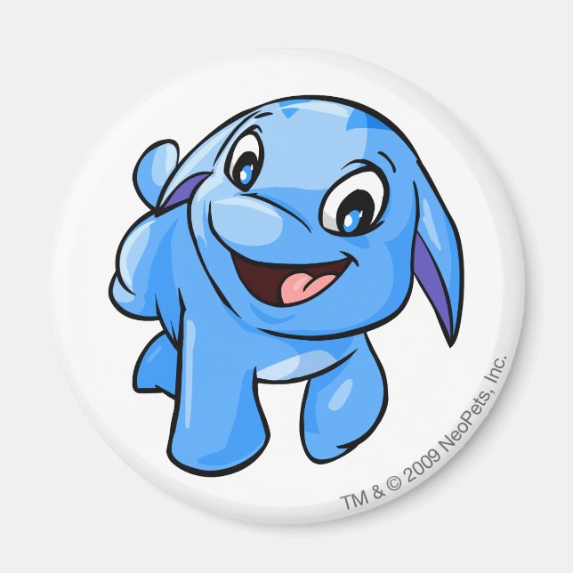 Poogle Blue Magnet (Framsidan)
