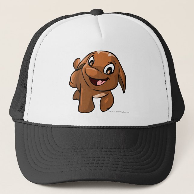 Poogle brunt truckerkeps (Framsida)