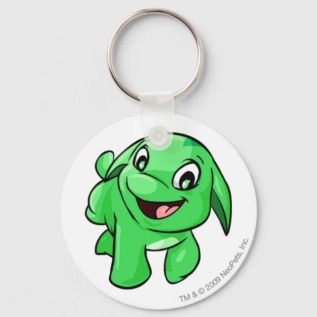 Poogle-Grönt Nyckelring (Framsida)