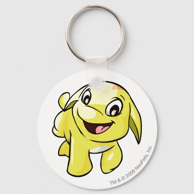 Poogle-Gult Nyckelring (Framsida)
