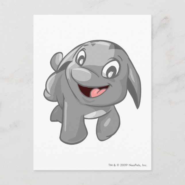 Poogle Silver Vykort (Framsida)