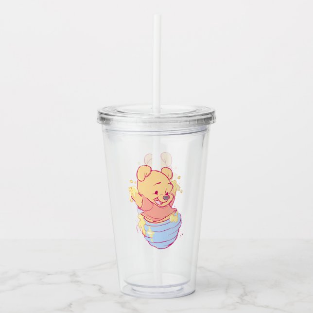 Pooh Acrylic Tumbler Take Away Mugg (Framsida)