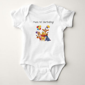 Pooh bear and the gang birthday t shirt
