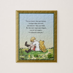 Pooh Bear Ord of Encouragement Pussel