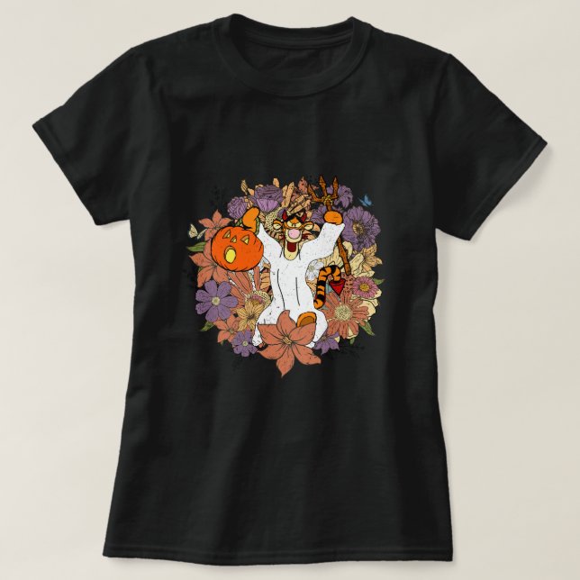 pooh blomtigrar t shirt (Design framsida)
