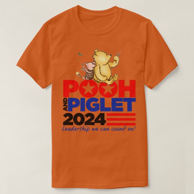 Pooh och Piglet T Shirt (Design framsida)