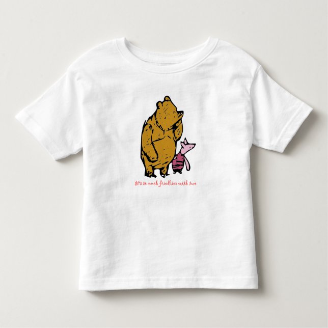 Pooh och Piglet T Shirt (Framsida)