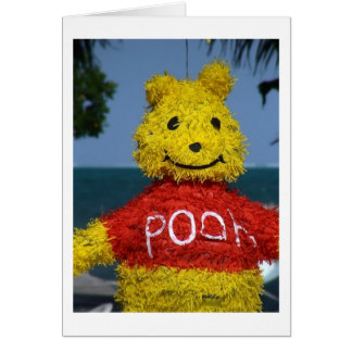 Pooh Piñata Hälsningskort