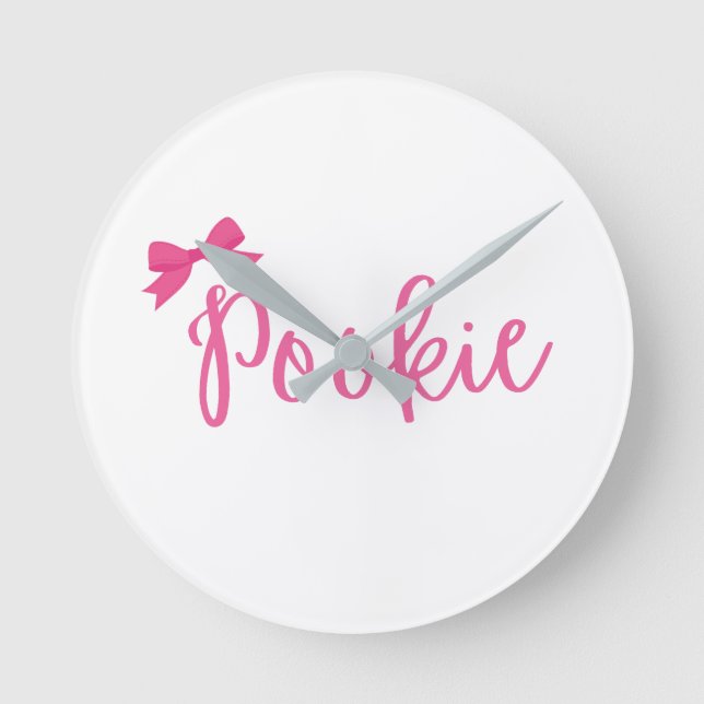 "Pookie" Väggurklocka söt Rund Klocka (Framsida)
