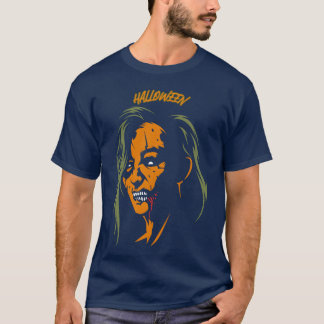 pookisk halloween-teckentabell t shirt