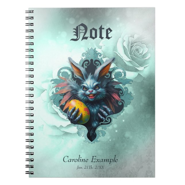 Pooky Påsk kanin Anteckningsbok (Framsidan)