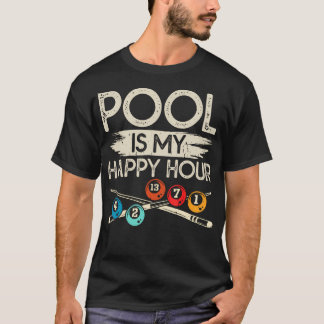 Pool är min lyckligaste stund t shirt