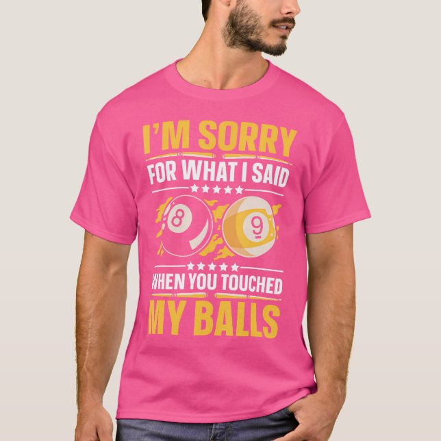 Pool Billiard Squad Team 8 Ball Pool Spelare Billi T Shirt (Framsida)