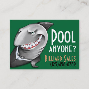 Pool.Billiards.Cards.Poker.Bar.Night-klubb. Bord Visitkort